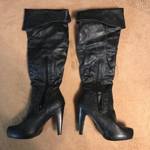 Guess Knee High, High Heel Boots